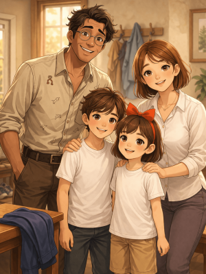 Découvre la famille d'Emma et ses amis : une famille multidys touchante et attachante, où chacun avance à son rythme avec humour et bienveillance.